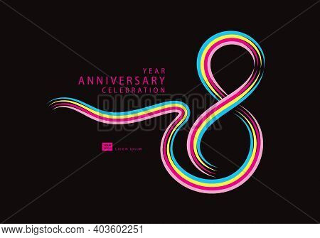 8th ANNIVERSARY　ANNIVERSARY THANKS FAIR 8th Wedding Anniversary Card 8 Years Down Ethnic Bronze