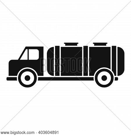 Fish In Truck Tank Icon. Simple Illustration Of Fish In Truck Tank Vector Icon For Web Design Isolat