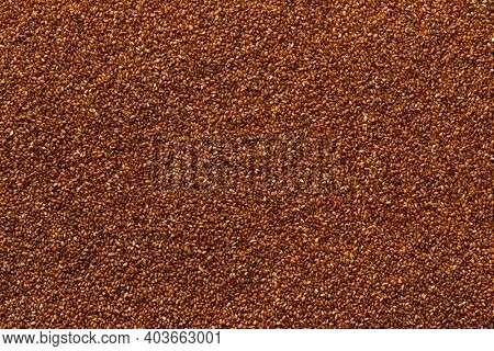 Teff raw edible seed close up full frame as a background