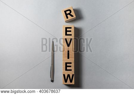 Review Word, Inscription. Summary And Recap Concept, Analysis