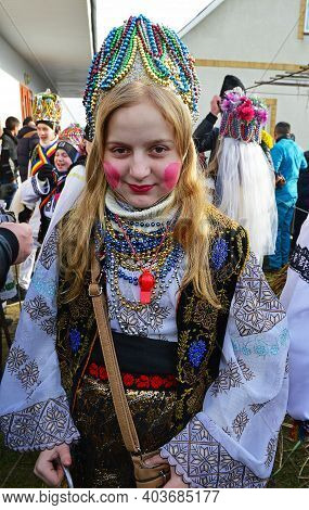 Malanka Holiday In The Village Of Krasnoilsk, Chernivtsi Region, Ukraine. January 14, 2021. Editoria