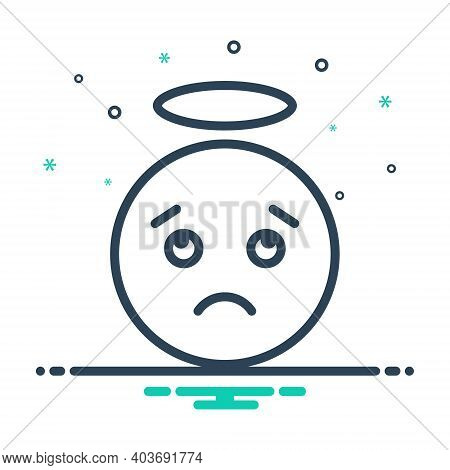 Mix Icon For Confused Distressing Gloomy Dispirited