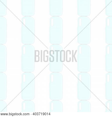 Illustration On Theme Set Identical Types Plastic Bottles For Drinking Water. Water Pattern Consisti