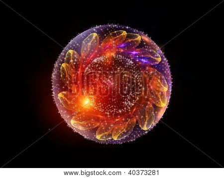 Composition de sphère de fractal