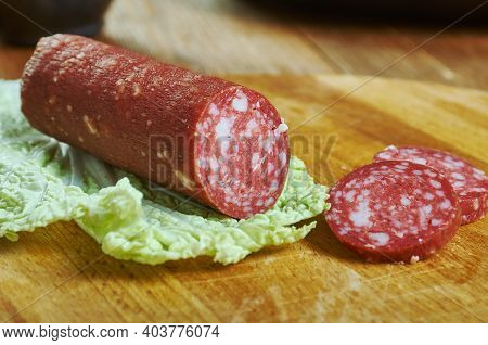 Csabai Hungarian Sausage - May Contain   Meats, Top Quality Spices, Fresh Garlic And Paprika