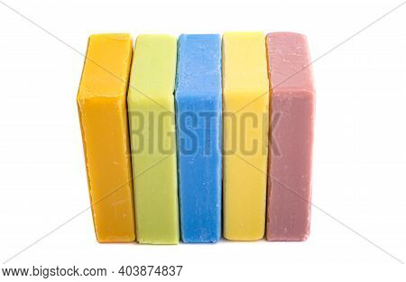 French Aromatic Soap Isolated On White Background
