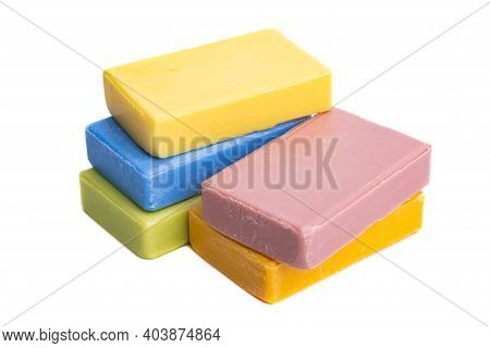 French Aromatic  Soap Isolated On White Background