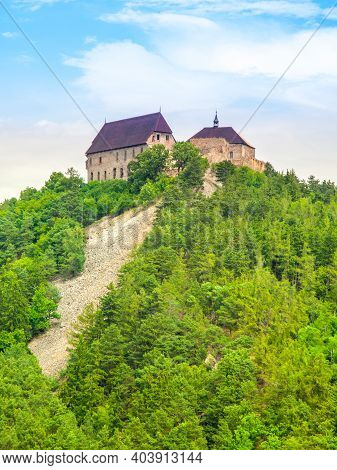 Tocnik Castle - Medieval Residence Of The King Wenceslas Iv, Czech Republic.
