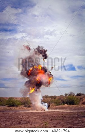 Refrigerator Exploded By Movie Pyrotechnic Team