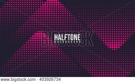 Abstract Halftone Background Design. Usable For Banner, Poster, Background, Web, Presentation, Visua