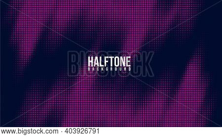 Abstract Halftone Background Design. Usable For Banner, Poster, Background, Web, Presentation, Visua