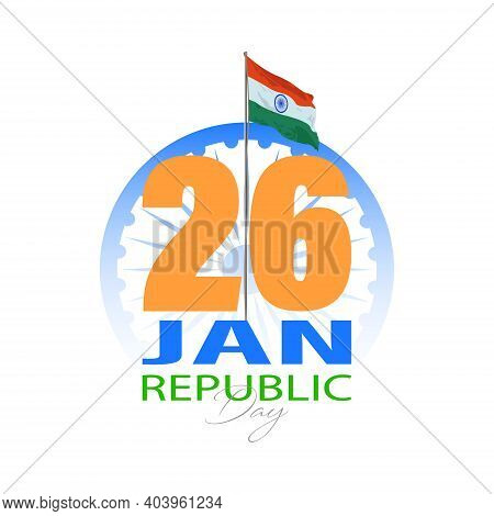 Vector Illustration For Happy Republic Day Of India Celebration (26 January)