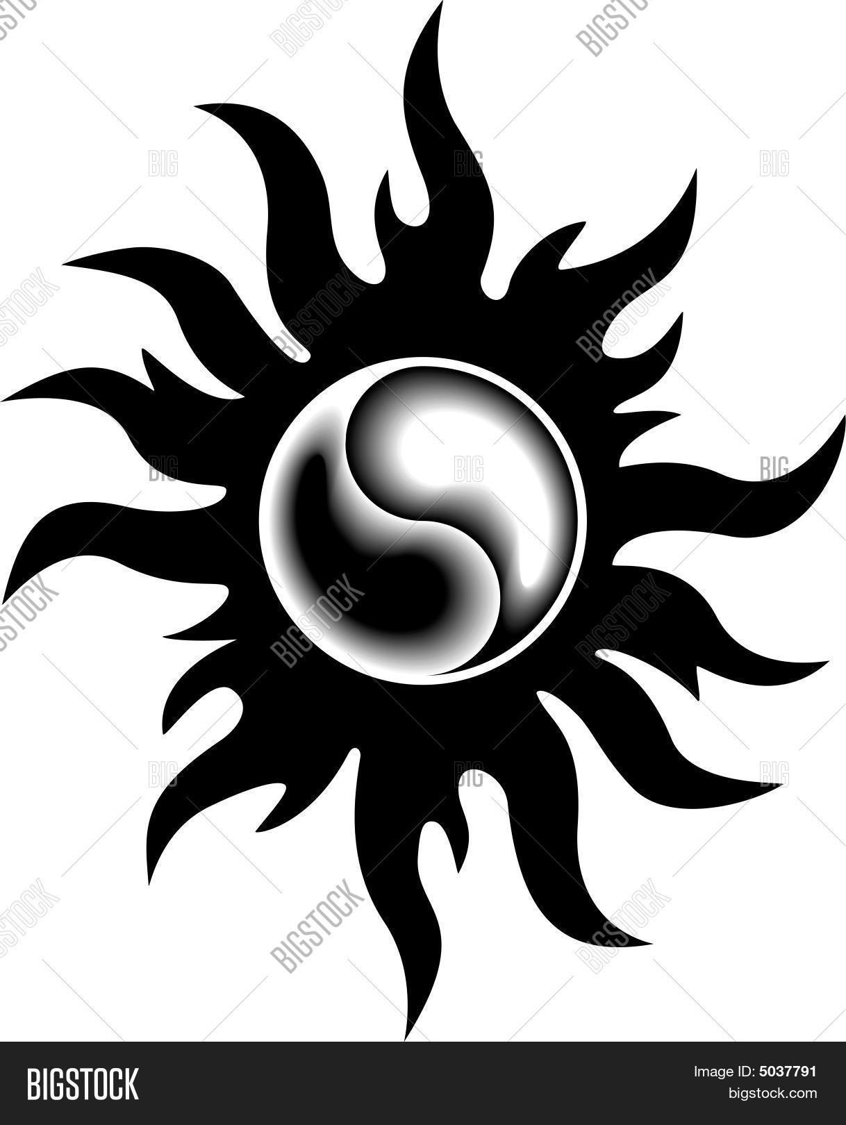 Yin Yang Sun Vector & Photo | Bigstock