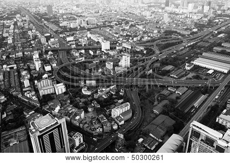 BANGKOK - 23 kwietnia: Widok na miasto z Bayok Sky hotel (b / zdjęcie) na 23 Kwiecień 2012 w Bangkoku, 