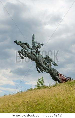 Pomnik Budionny (w pobliżu Olesko, Ukraina)
