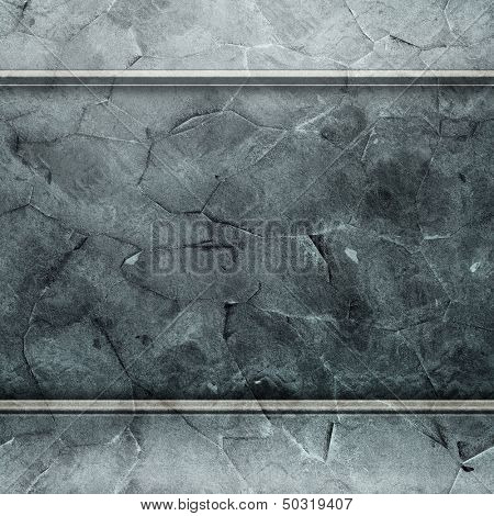 Metal grunge plates (industrial construction template)
