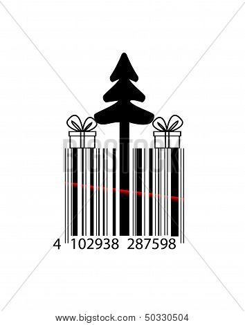 Creative Christmas bar code