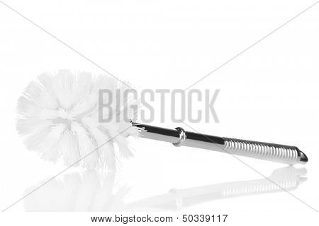 Toilet brush isolated on white