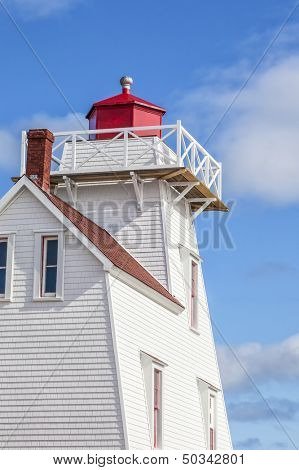North Rustico lighthouse in the town of North Rustico, Prince Edward Island, Canada.