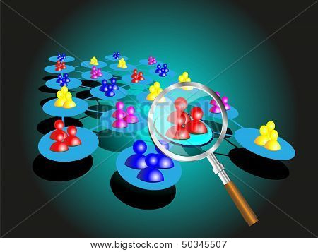 Concept Of Choosing A Group, This Represents Selecting Employee Teams Based On A Criteria, This Best