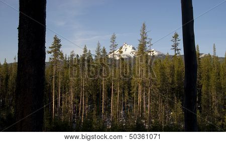 Highway Mount Thielsen Big Cowhorn Extinct Volcano Oregon High Cascades