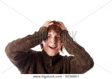震惊的男人