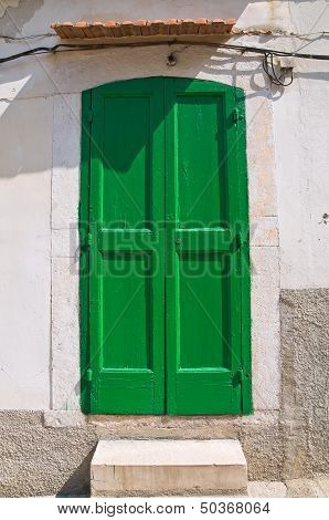 Wooden door. Rodi Garganico. Puglia. Southern Italy.