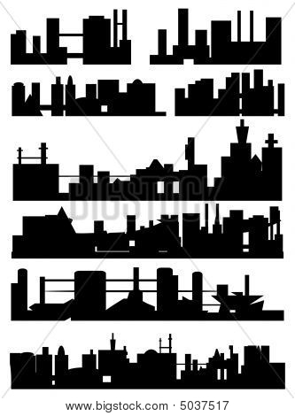 Ilustração de Skyline cidade