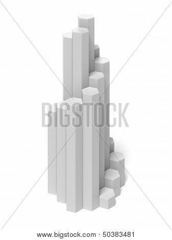 staircase with hexagonal steps