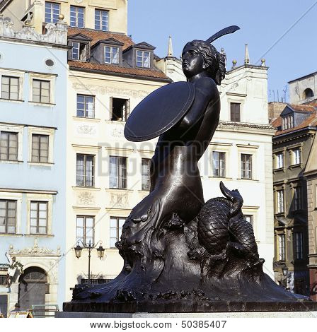 The Mermaid - Syrena - Is The Symbol Of The City Of Warsaw (pola