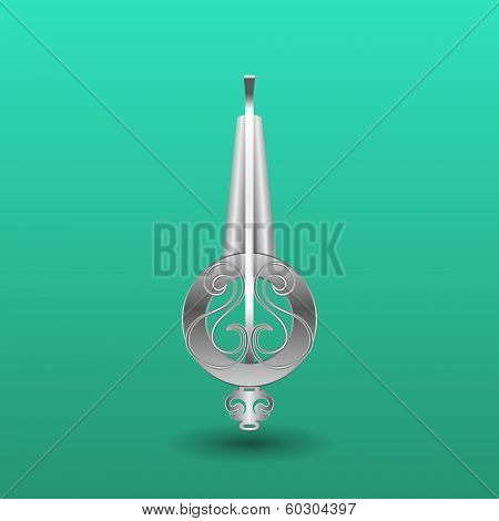 Jew's-harp music instrument. Khomus. Vector