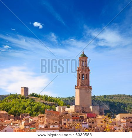 Jerica Castellon village skyline in Alto Palancia of Spain Valencian Community
