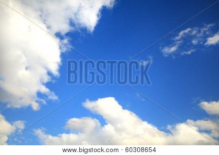 blue sky with clouds