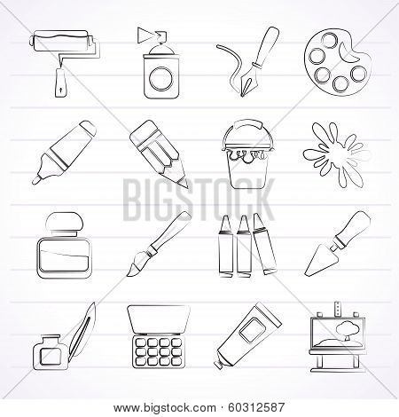 Painting and art object icons