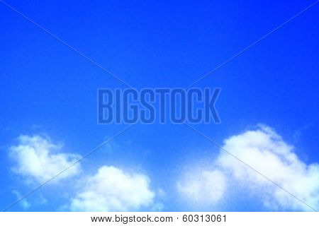 blue sky with clouds