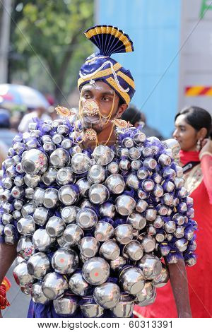 Penang, Malaysia - January 17: Indian Devotee Prepare For Celebrate At Thaipusam Festival On January