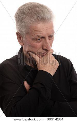 Older man in a shirt