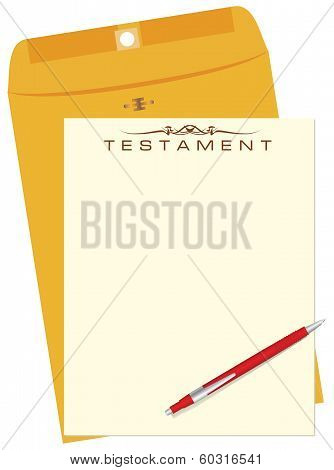 Testament With Envelope