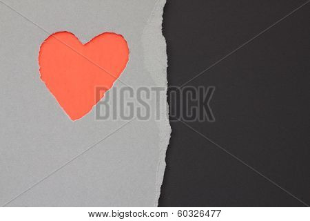 Torn Heart In Paper