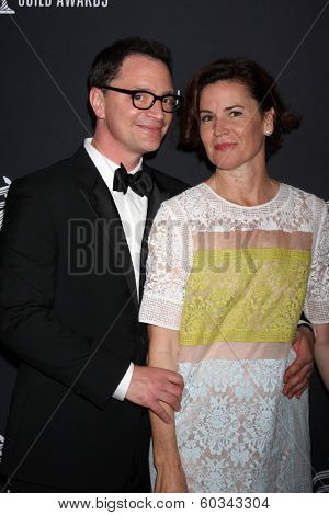 LOS ANGELES - FEB 22:  Joshua Molina, wife at the 16th Annual Costume Designer Guild Awards at Beverly Hilton Hotel on February 22, 2014 in Beverly Hills, CA