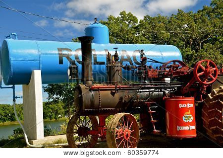 Restored Steam Engine at Rollag