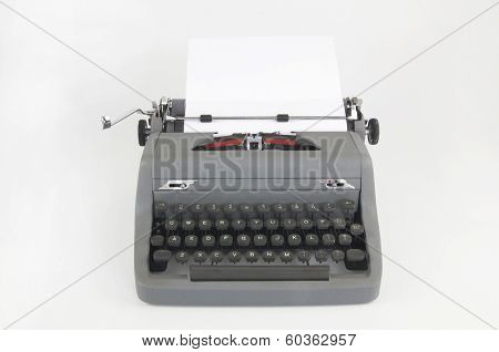 Retro Gray Manual Typewriter