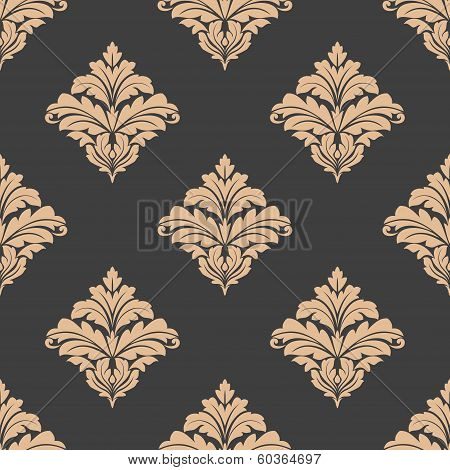 Floral damask seamless pattern