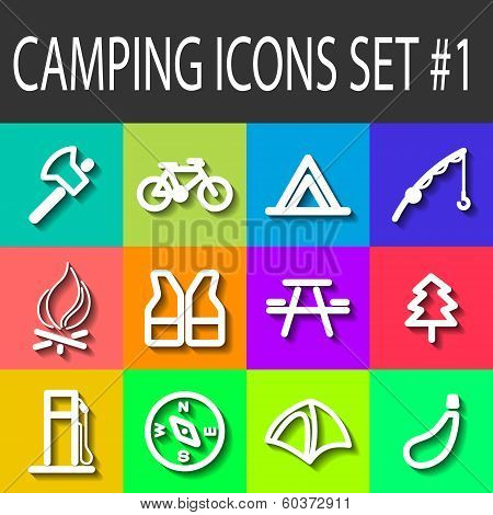 Camping Icons Set