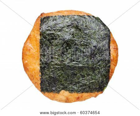 Japanese rice cracker with laver