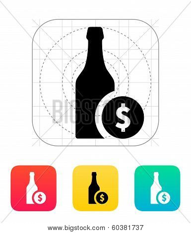 Beer bottle icon.