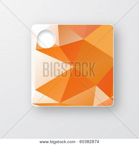 Vector polygon brochure. Abstract background