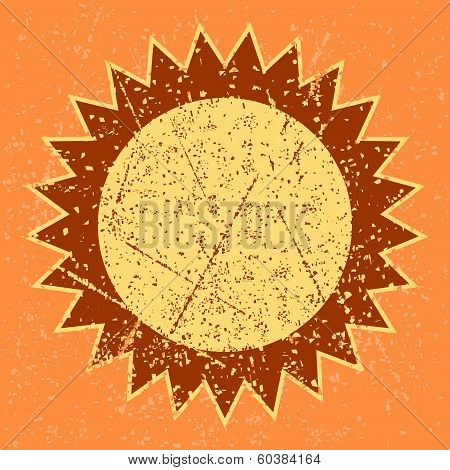 grunge sun
