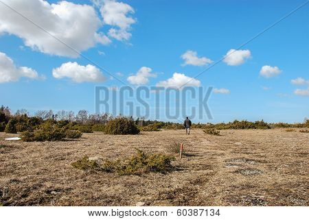 Hiking At A Trail