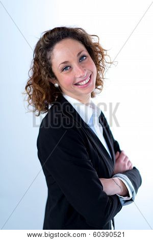 isolated portrait of a beautyful young executive women